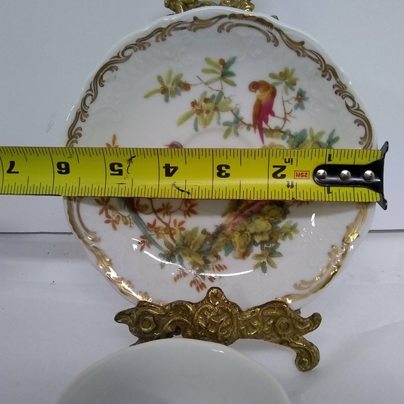 !💝Andrea by Sadek Cup & Saucer Porcelain Ceramic Floral Pheasant Bird Vtg-Col… - Picture 7 of 12